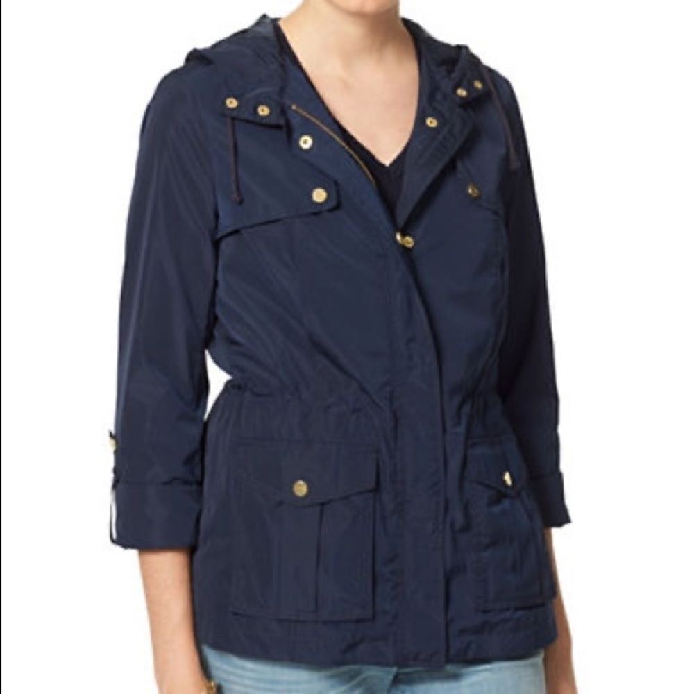 Tommy Hilfiger Hooded Anorak Jacket-blue-medium